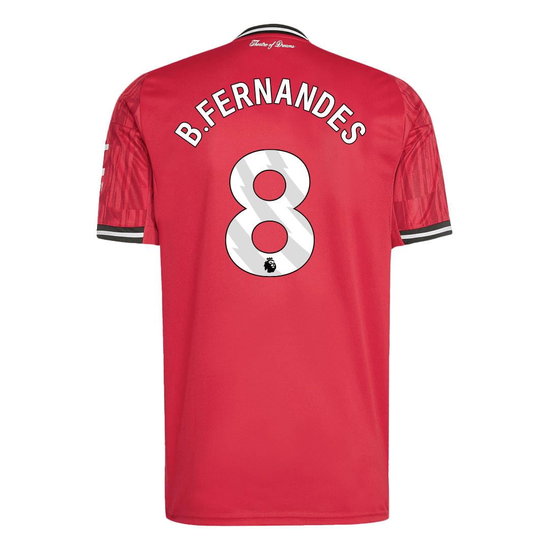 Tricouri Fotbal Manchester United B.FERNANDES #8 Acasă 2025/26 - Premium