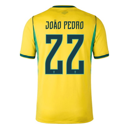 Tricouri Fotbal Brazilia JOÃO PEDRO #22 Acasă Cupa Mondială 2026