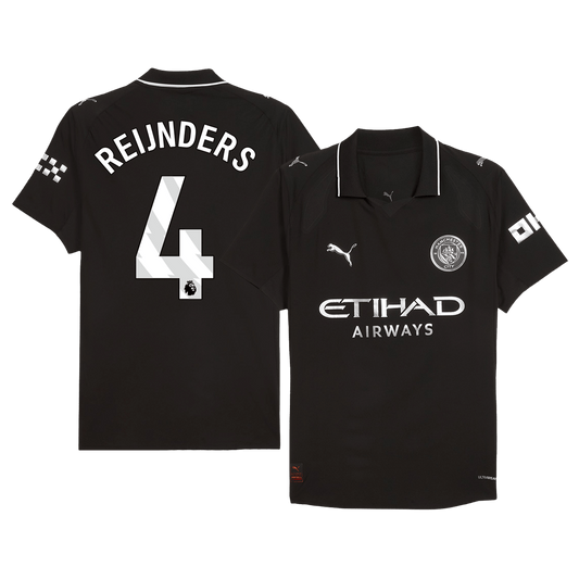 Tricouri Fotbal Manchester City REIJNDERS #4 Deplasare 2025/26 Authentic