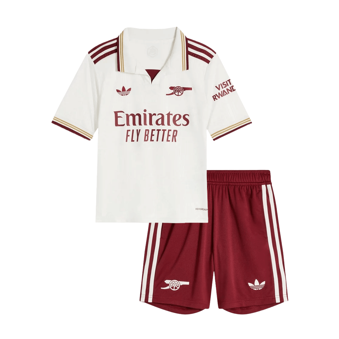 Set Tricouri Fotbal Arsenal Treilea 2025/26 Pentru Copii