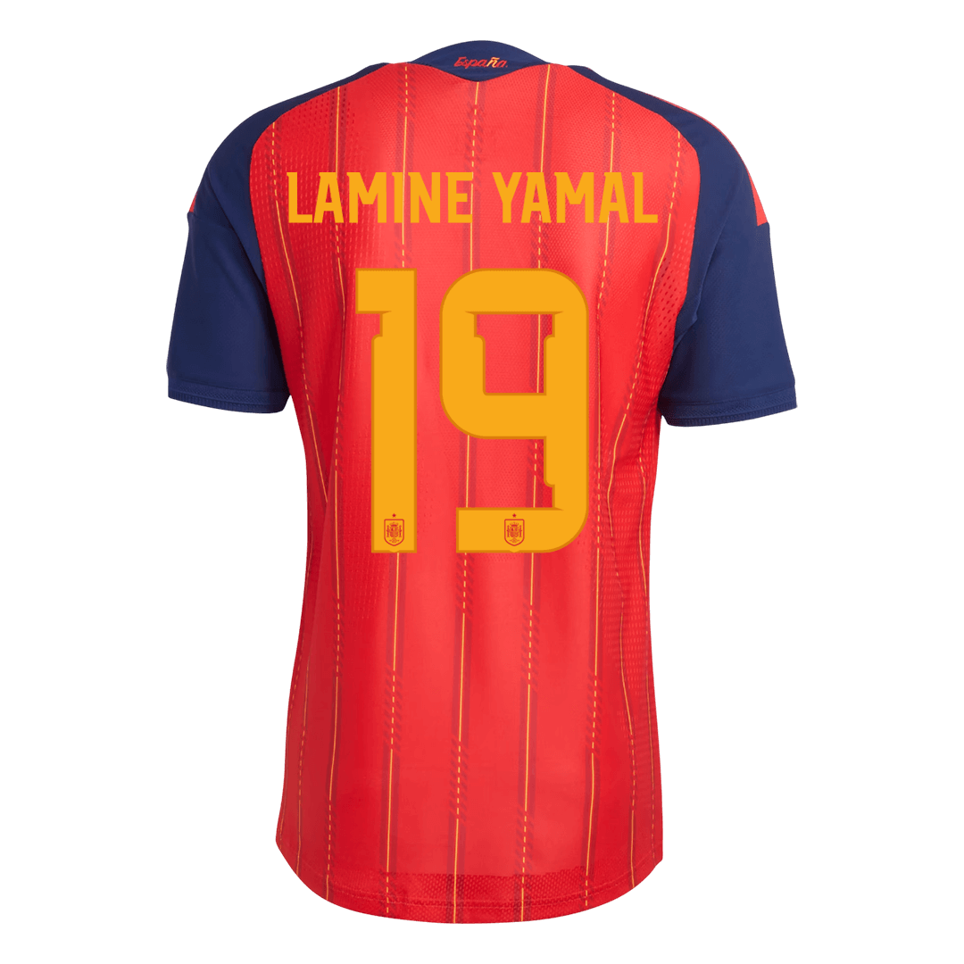 Tricouri Fotbal Spania LAMINE YAMAL #19 Acasă Cupa Mondială 2026 Authentic