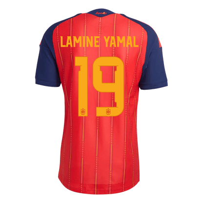 Tricouri Fotbal Spania LAMINE YAMAL #19 Acasă Cupa Mondială 2026 Authentic