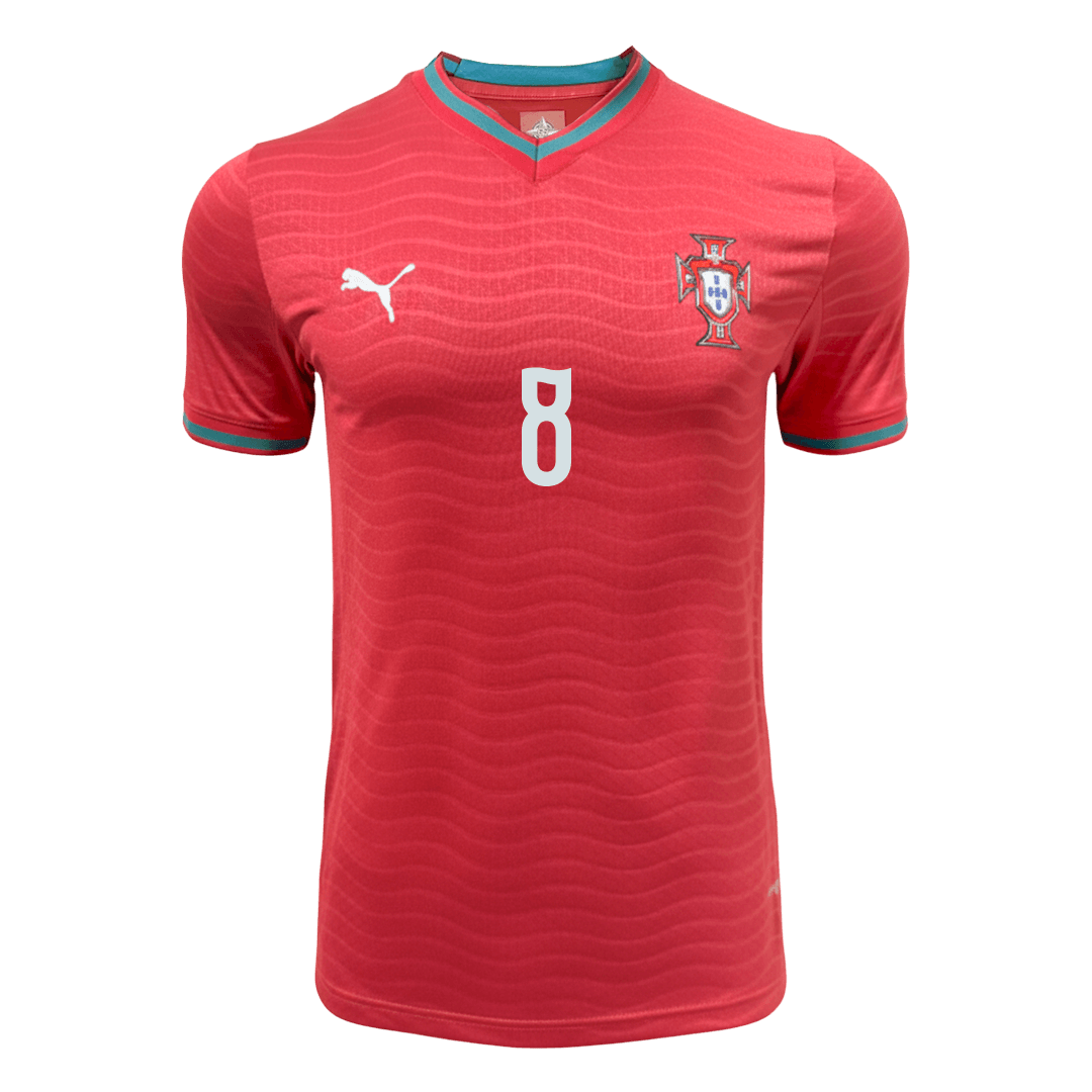 Tricouri Fotbal Portugalia B.FERNANDES #8 Acasă Cupa Mondială 2026 Authentic