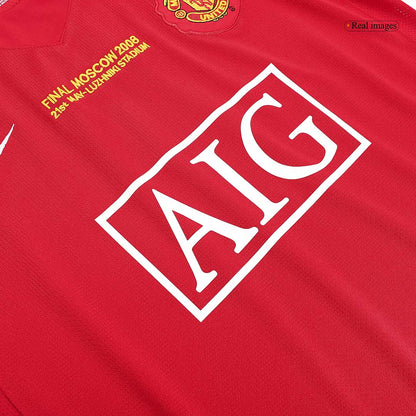Tricouri Fotbal Vintage Manchester United Acasă 2007/08