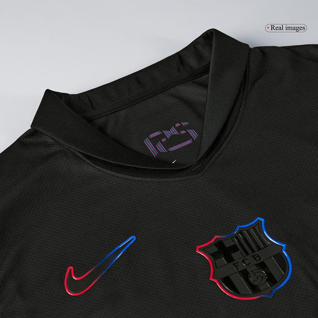 Tricouri Fotbal Barcelona LAMINE YAMAL #19 Deplasare 2024/25 - UCL (Spotify Logo Without Text) (mărime mare)