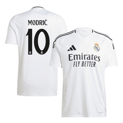 Tricouri Fotbal Real Madrid MODRIĆ #10 Acasă 2024/25 (mărime mare)