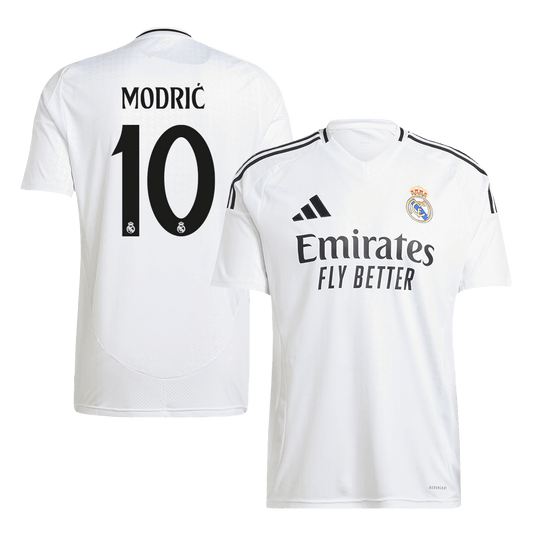 Tricouri Fotbal Real Madrid MODRIĆ #10 Acasă 2024/25 (mărime mare)