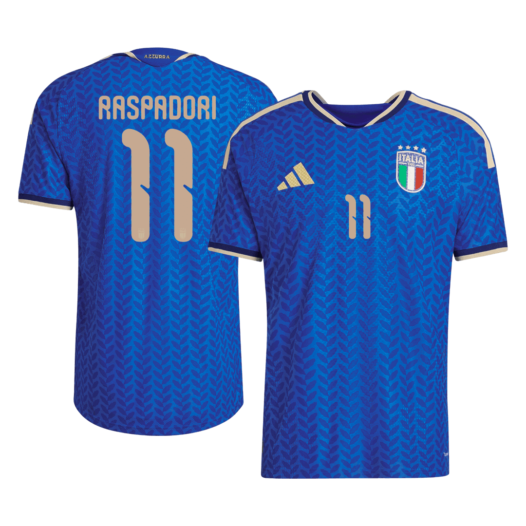 Tricouri Fotbal Italia RASPADORI #11 Acasă Cupa Mondială 2026 Authentic