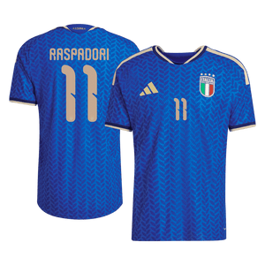 Tricouri Fotbal Italia RASPADORI #11 Acasă Cupa Mondială 2026 Authentic