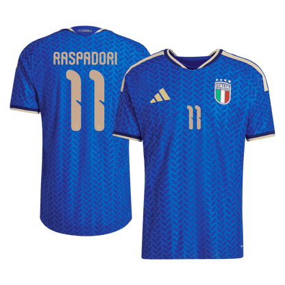 Tricouri Fotbal Italia RASPADORI #11 Acasă Cupa Mondială 2026 Authentic