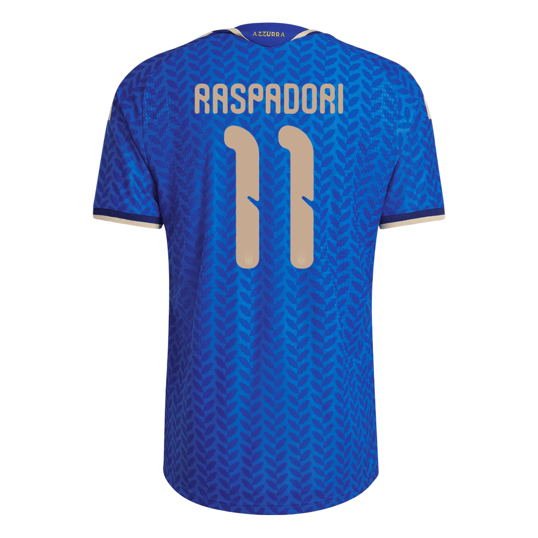 Tricouri Fotbal Italia RASPADORI #11 Acasă Cupa Mondială 2026 Authentic