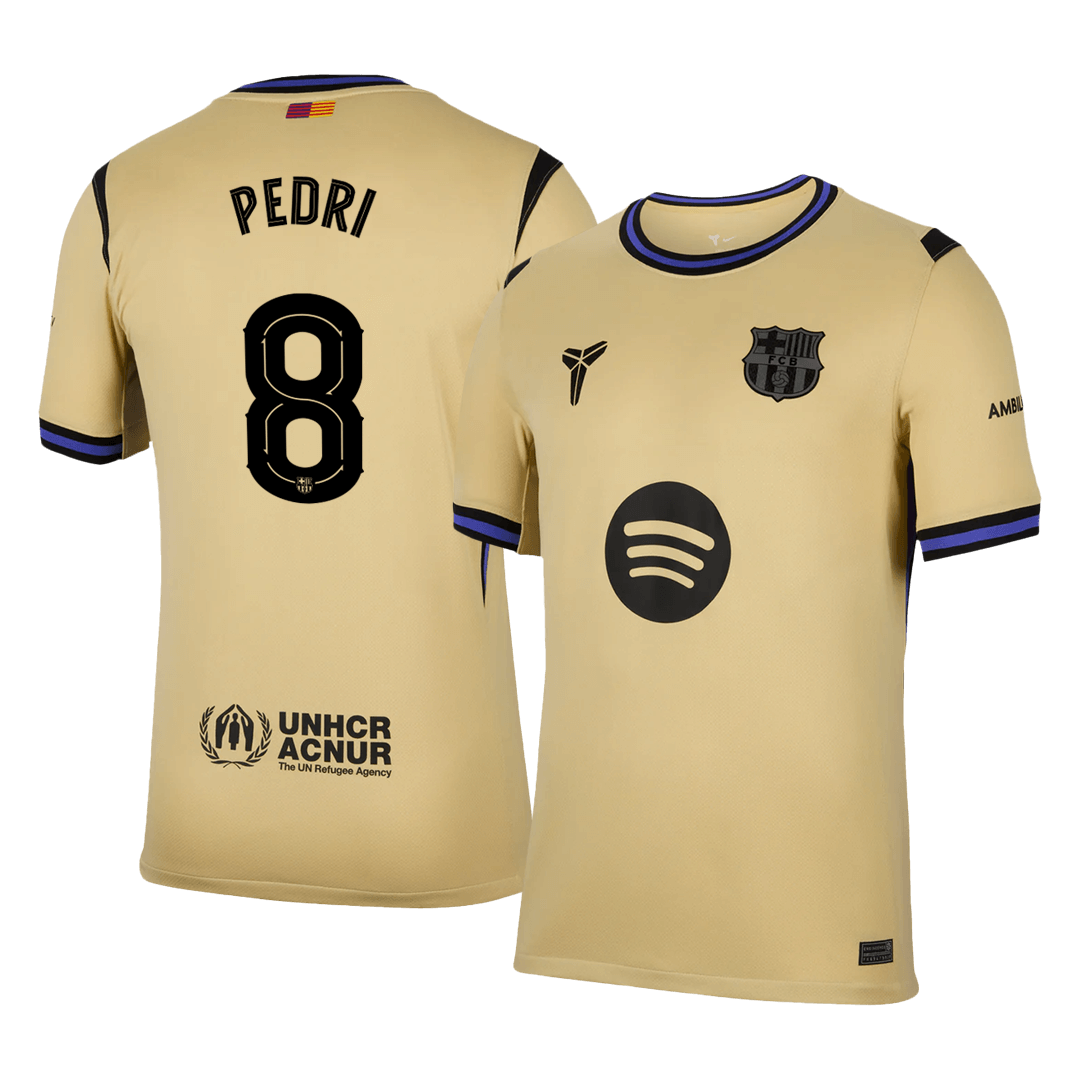 Tricouri Fotbal Barcelona PEDRI #8 Deplasare 2025/26 - UCL
