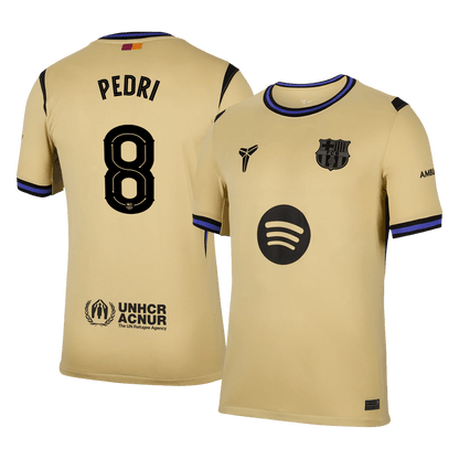 Tricouri Fotbal Barcelona PEDRI #8 Deplasare 2025/26 - UCL