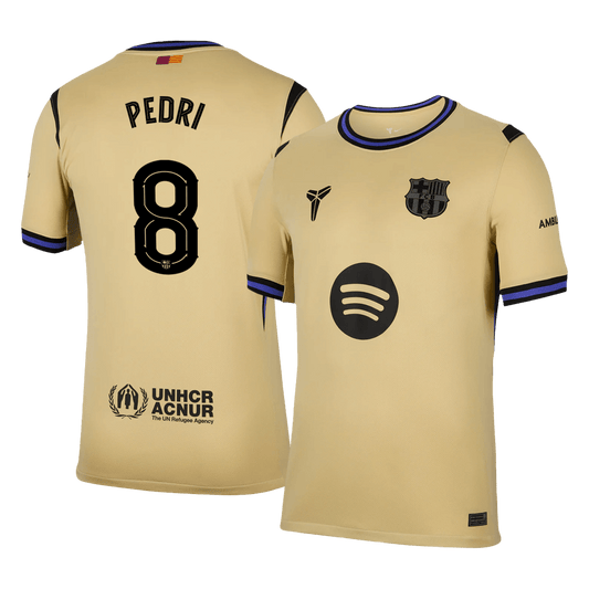 Tricouri Fotbal Barcelona PEDRI #8 Deplasare 2025/26 - UCL