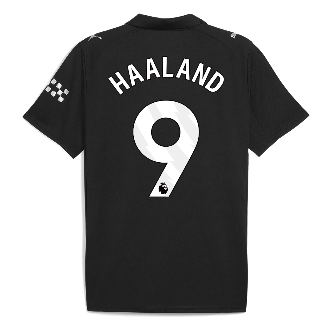 Tricouri Fotbal Manchester City HAALAND #9 Deplasare 2025/26