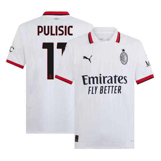 Tricouri Fotbal AC Milan PULISIC #11 Deplasare 2024/25 - Super (mărime mare)