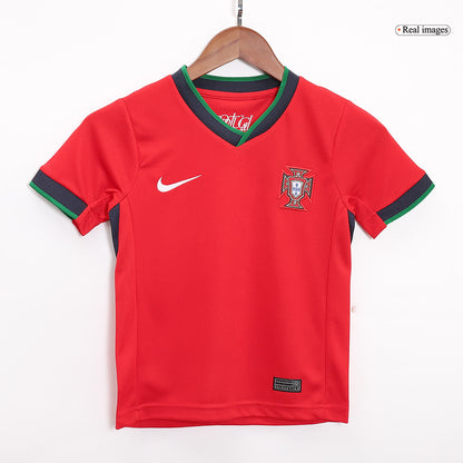 Set Tricouri Fotbal Portugalia Acasă 2024 Pentru Copii