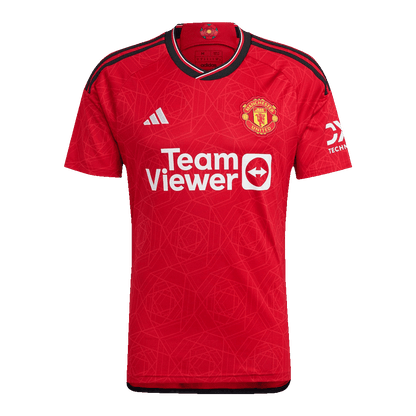 Tricouri Fotbal Manchester United B.FERNANDES #8 Acasă 2023/24 - UCL (mărime mare)