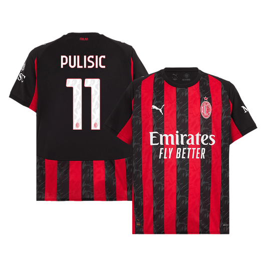 Tricouri Fotbal AC Milan PULISIC #11 Acasă 2025/26 - Premium