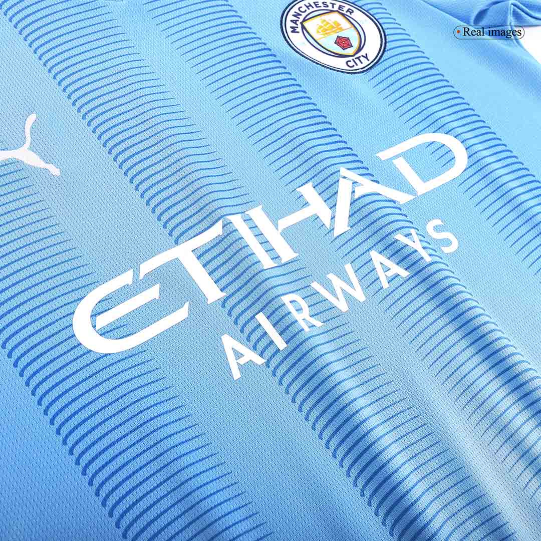 Tricouri Fotbal Manchester City J.ALVAREZ #19 Acasă 2023/24 - Super