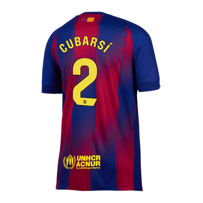 Tricouri Fotbal Barcelona CUBARSÍ #2 Acasă 2025/26 - Premium (mărime mare)