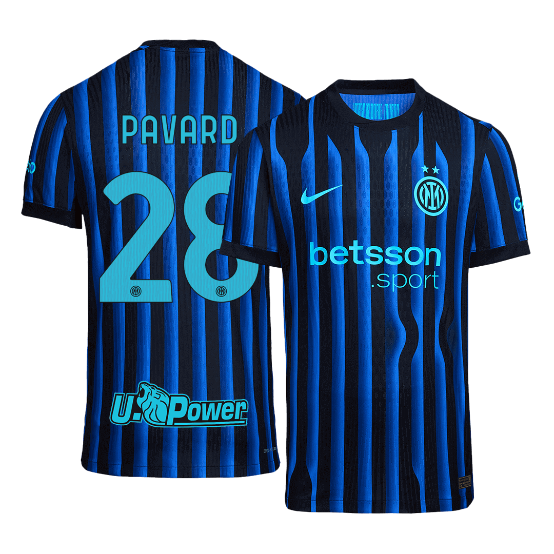 Tricouri Fotbal Inter Milano PAVARD #28 Acasă 2025/26 Authentic