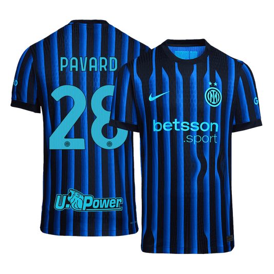 Tricouri Fotbal Inter Milano PAVARD #28 Acasă 2025/26 Authentic