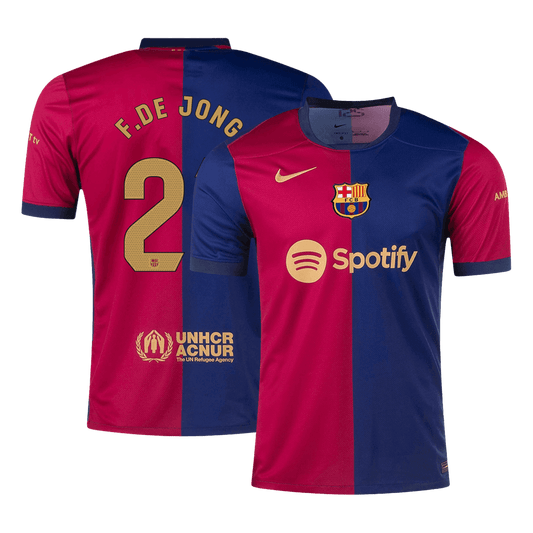 Tricouri Fotbal Barcelona F.DE JONG #21 Acasă 2024/25 - Super