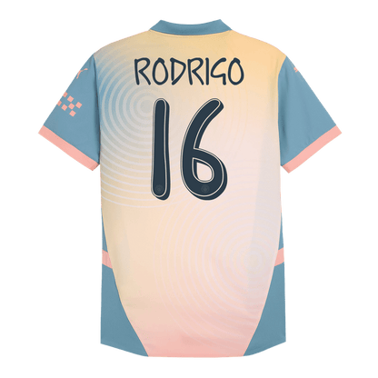 Tricouri Fotbal Manchester City RODRIGO #16 Al Patrulea 2024/25 Authentic - Definitely City
