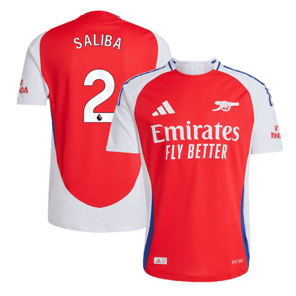 Tricouri Fotbal Arsenal SALIBA #2 Acasă 2024/25 Authentic