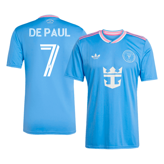 Tricouri Fotbal Inter Miami CF DE PAUL #7 Treilea 2025 (mărime mare)