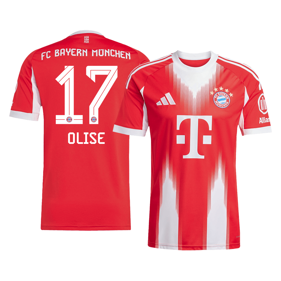 Tricouri Fotbal Bayern Munchen OLISE #17 Acasă 2025/26 - Premium