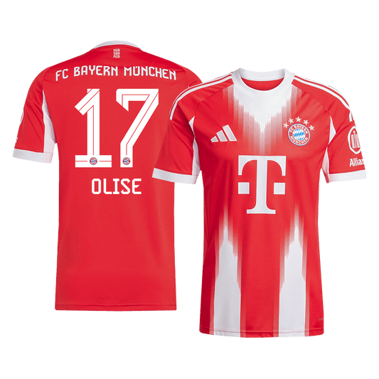 Tricouri Fotbal Bayern Munchen OLISE #17 Acasă 2025/26 - Premium