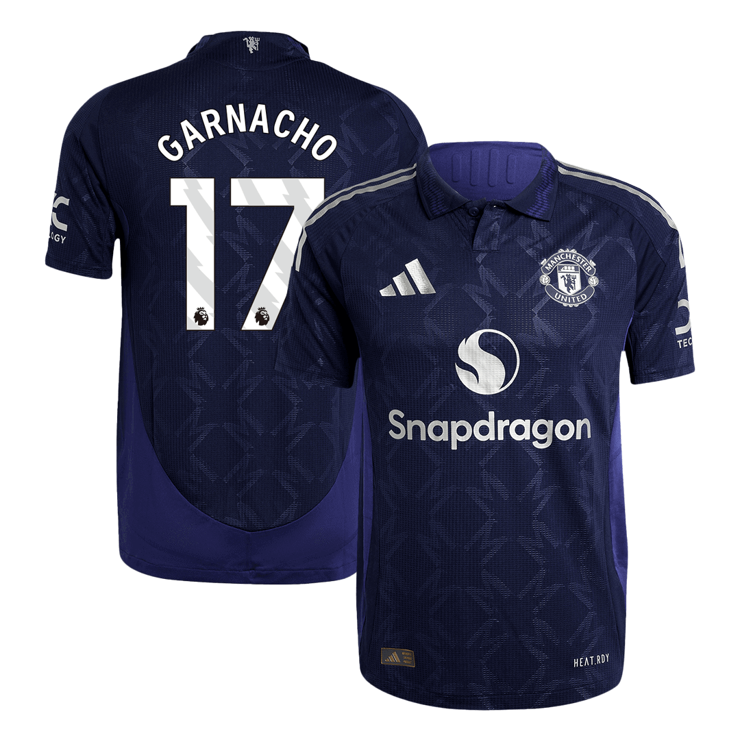 Tricouri Fotbal Manchester United GARNACHO #17 Deplasare 2024/25 Authentic