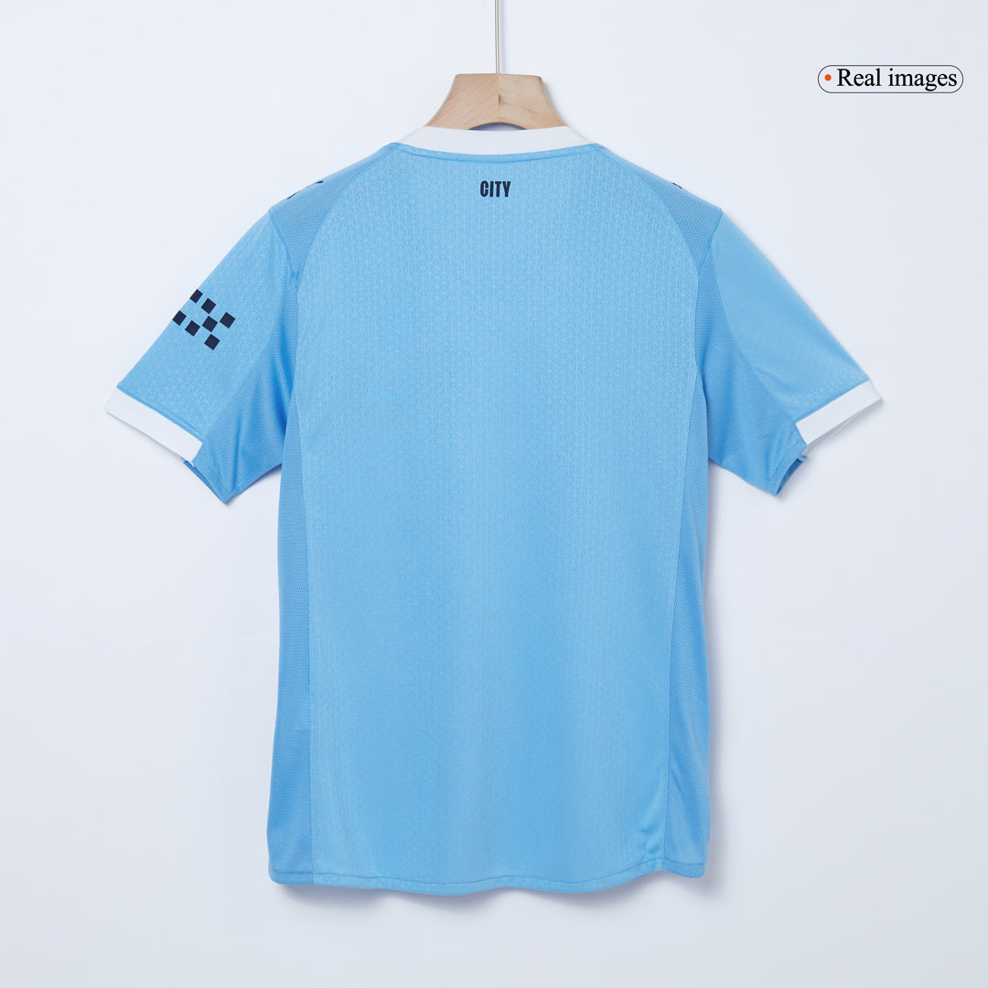Tricouri Fotbal Manchester City RODRIGO #16 Acasă 2025/26 Authentic