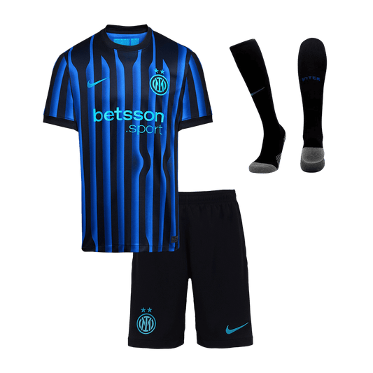 Set Tricouri Fotbal Inter Milano Acasă 2025/26 Pentru Copii