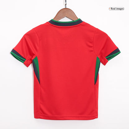 Set Tricouri Fotbal Portugalia Acasă 2024 Pentru Copii