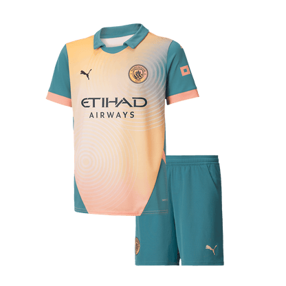 Set Tricouri Fotbal Manchester City Al Patrulea 2024/25 Pentru Copii - Definitely City