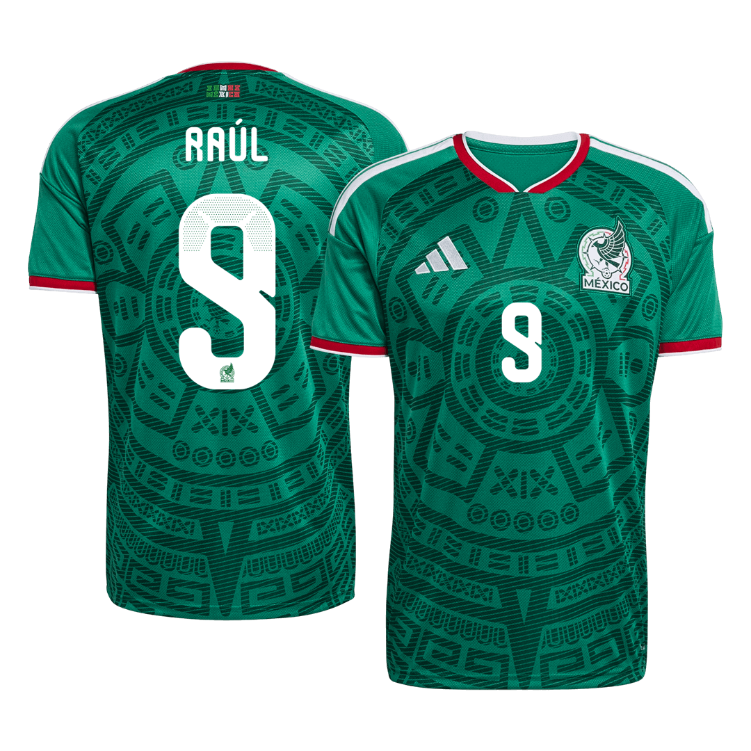 Tricouri Fotbal Mexico Raúl #9 Acasă Cupa Mondială 2026