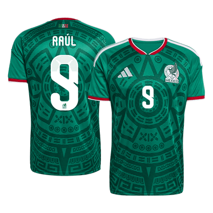 Tricouri Fotbal Mexico Raúl #9 Acasă Cupa Mondială 2026