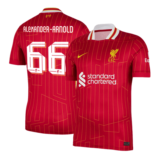 Tricouri Fotbal Liverpool ALEXANDER-ARNOLD #66 Acasă 2024/25 UCL - Super (mărime mare)