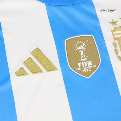 Tricouri Fotbal Argentina MESSI #10 Acasă 2024