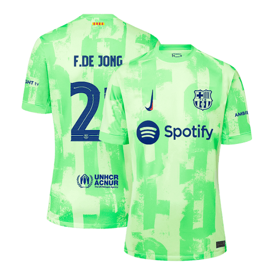 Tricouri Fotbal Barcelona F.DE JONG #21 Treilea 2024/25 UCL - Super (mărime mare)