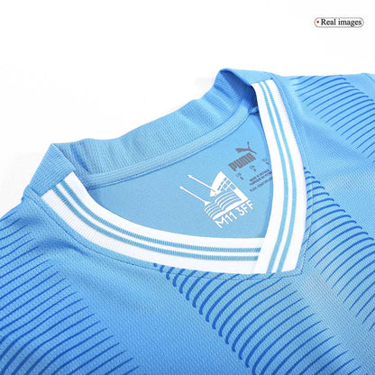 Tricouri Fotbal Manchester City J.ALVAREZ #19 Acasă 2023/24 - Japanese Tour Printing