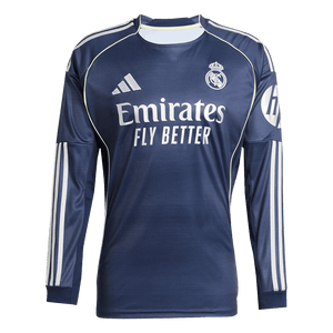 Tricouri Fotbal Real Madrid Deplasare 2025/26 Mânecă Lungă
