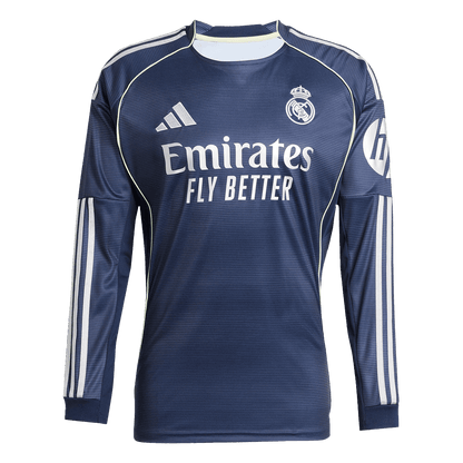 Tricouri Fotbal Real Madrid Deplasare 2025/26 Mânecă Lungă