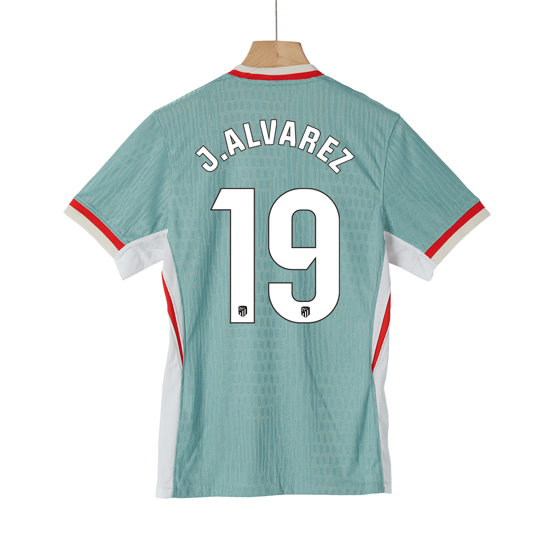 Tricouri Fotbal Atletico Madrid J.ALVAREZ #19 Deplasare 2024/25 Authentic
