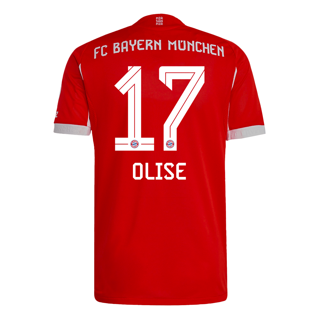 Tricouri Fotbal Bayern Munchen OLISE #17 Acasă 2025/26 Authentic