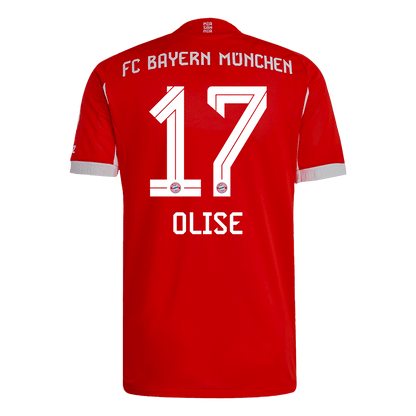 Tricouri Fotbal Bayern Munchen OLISE #17 Acasă 2025/26 Authentic