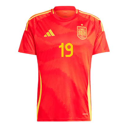 Tricouri Fotbal Spania LAMINE YAMAL #19 Acasă 2024